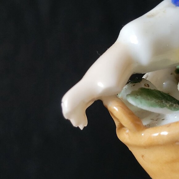 Antique German Porcelain "The Four Seasons" Spring Figurine Chelsea Anchor *Read - Picture 10 of 10